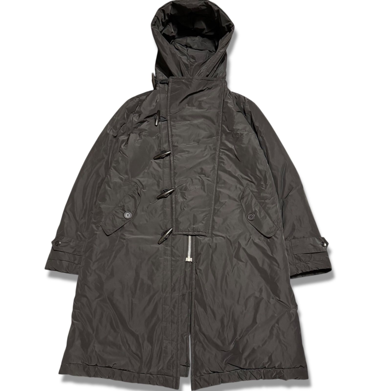 FINAL HOME ファイナルホーム ナイロンダッフルコート トグルボタン アーカイブ 裏原 90 s ヴィンテージ メンズ サイズ２ ブラック