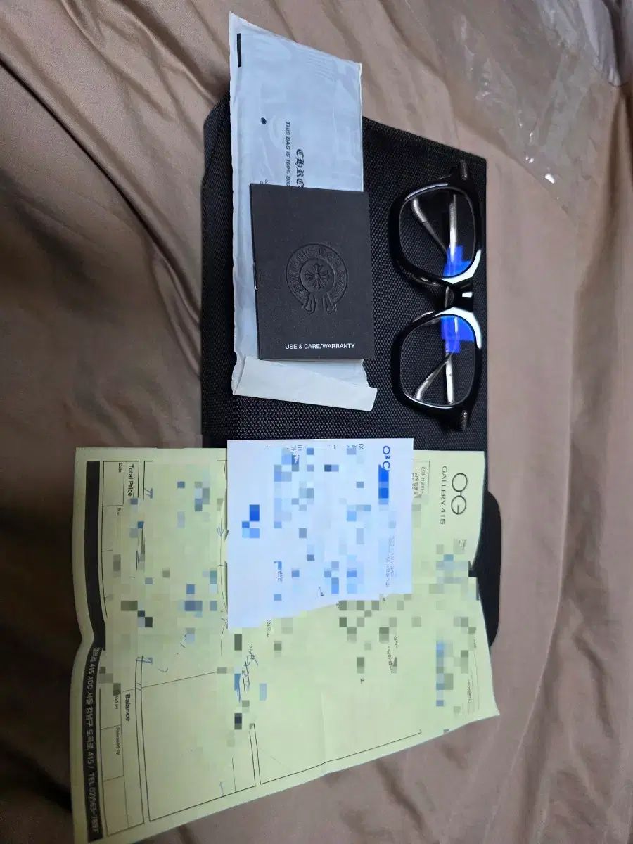 CHROME HEARTS クロムハーツ コンプション a ブラック シルバー メガネ