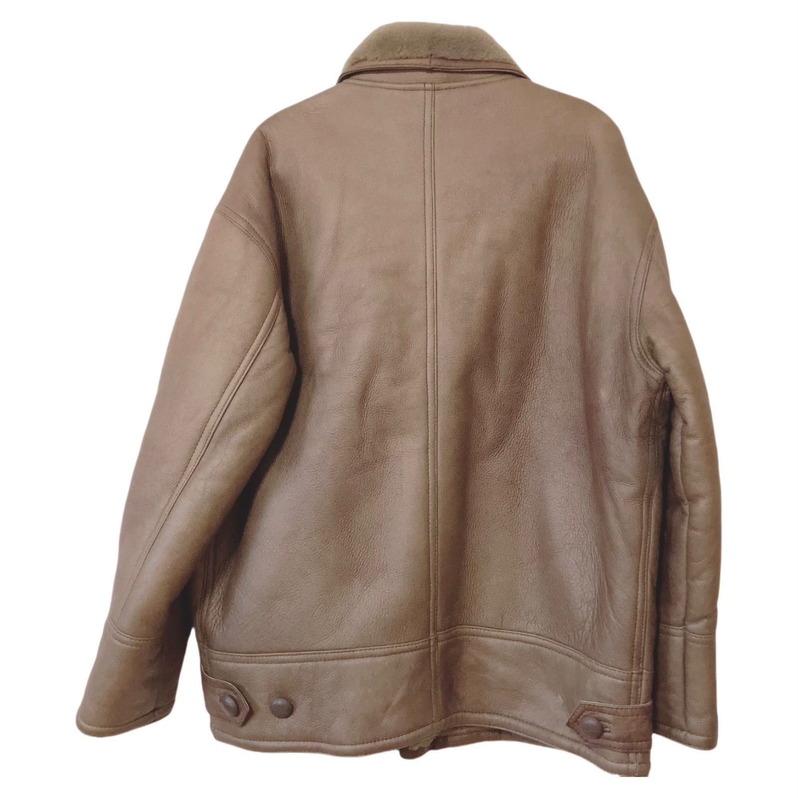 z1628 Palam リアルムートンジャケット フライトジャケット 焦茶