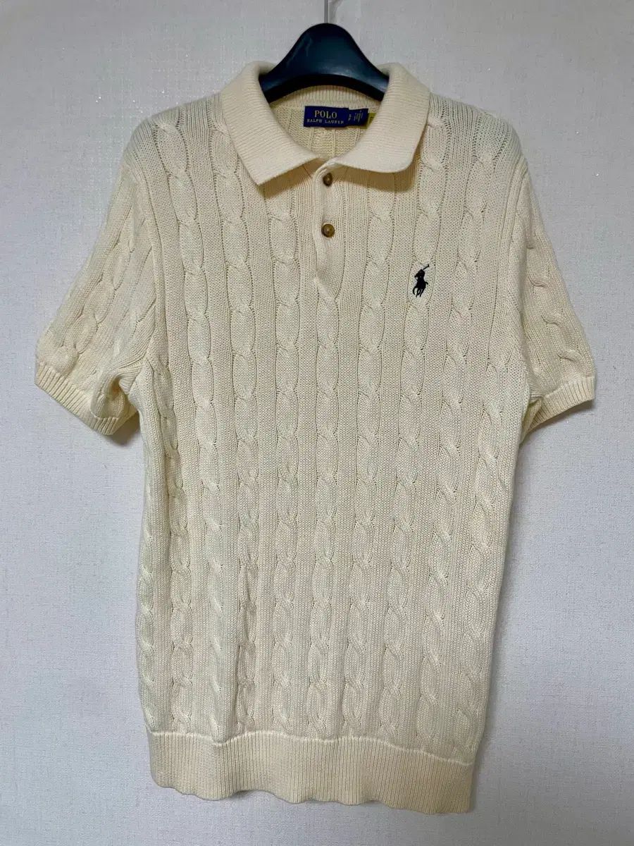 ポロ ラルフローレン ケーブルニット 半袖 S