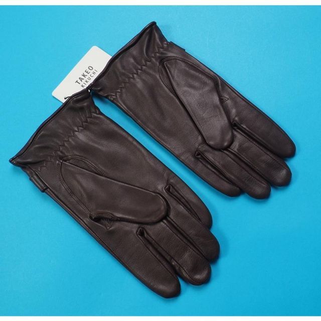 新品 TAKEO KIKUCHI タケオキクチ 本革 ラムレザー 手袋/グローブ 手