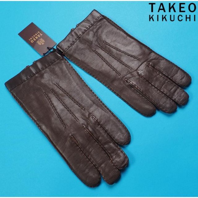 新品 TAKEO KIKUCHI タケオキクチ 本革 ラムレザー 手袋/グローブ 手