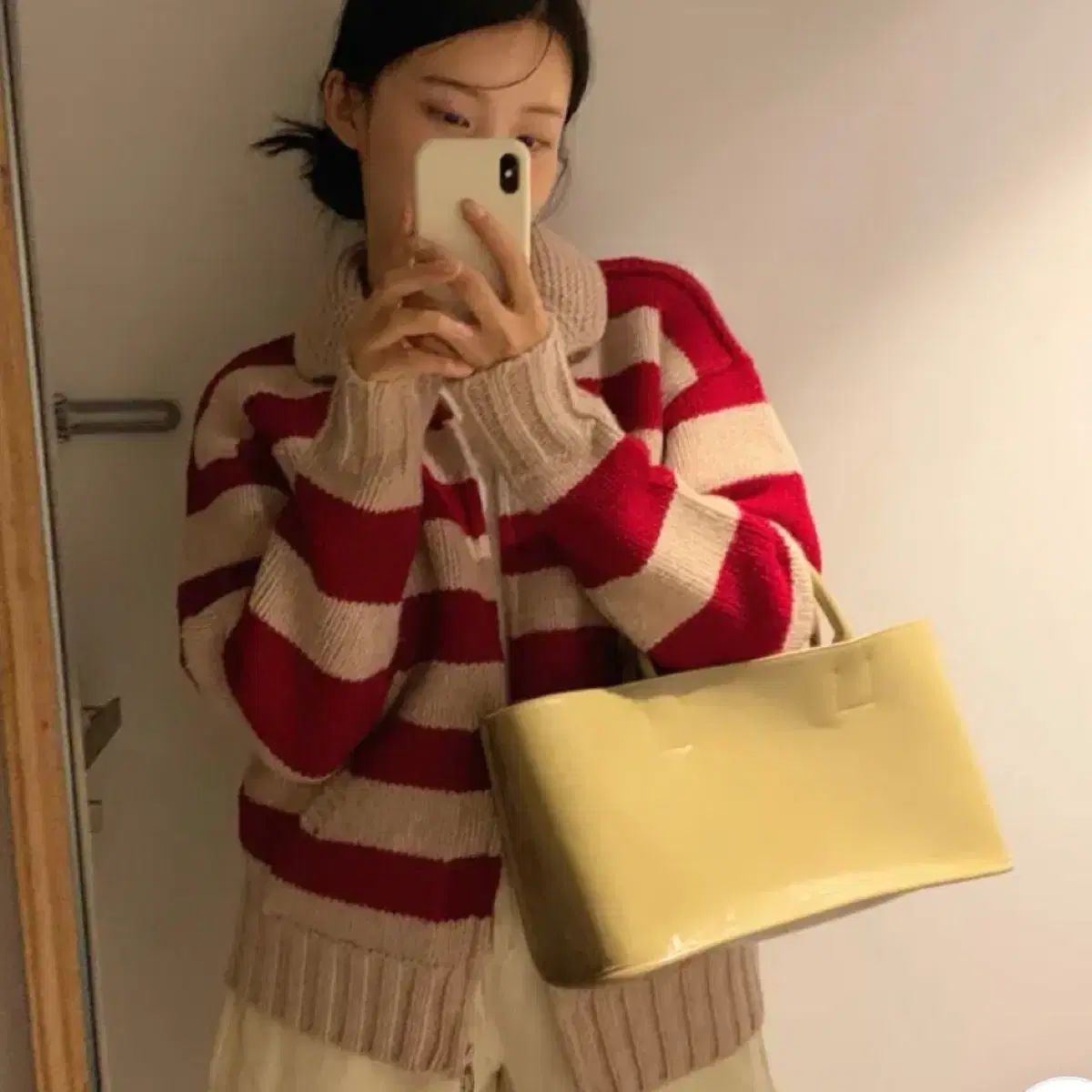 ゆいﾆ ショール ヘビー ジップアップ ニット