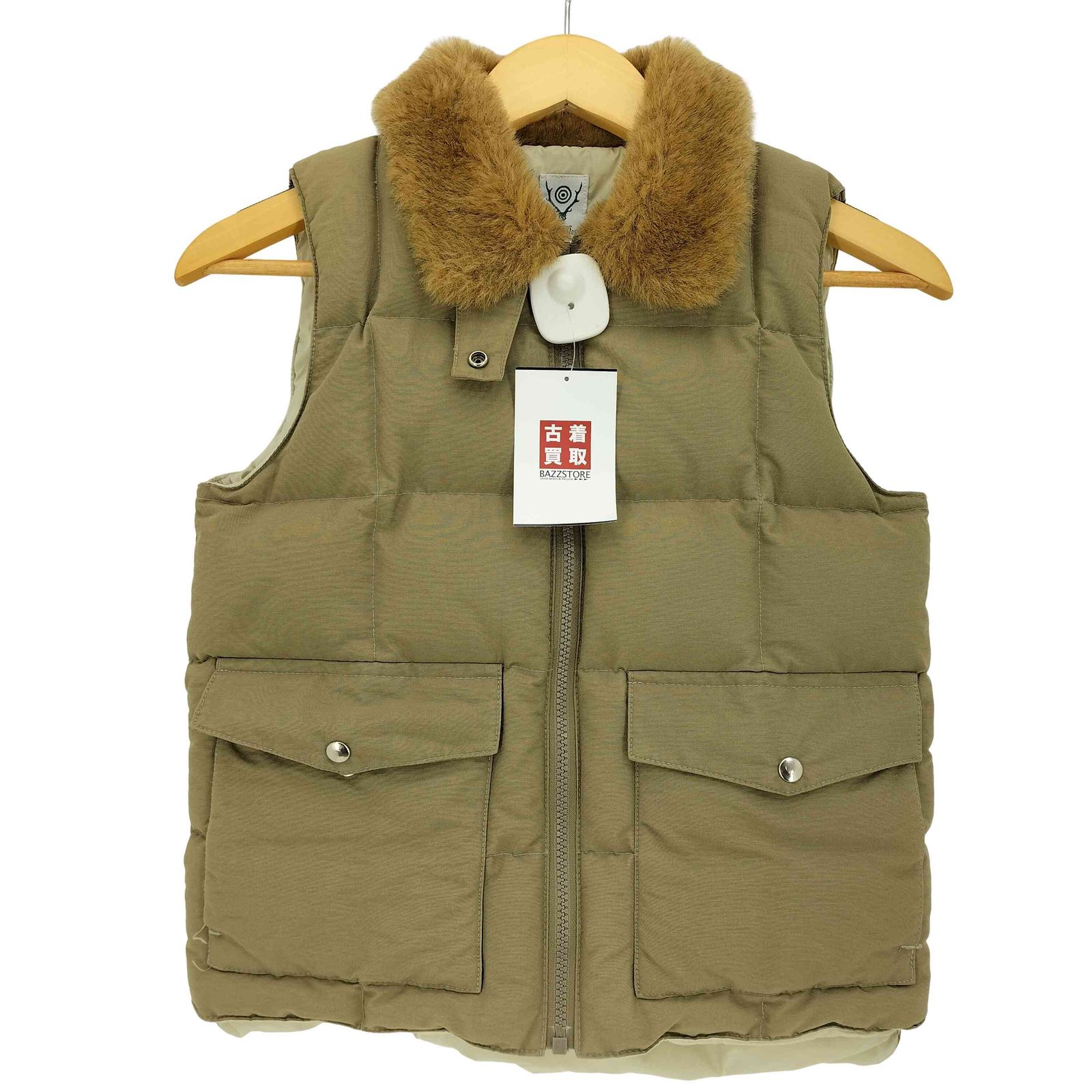 サウスツーウェストエイト SOUTH2 WEST8 フェイクファー ダウンベスト メンズ JPN：1 