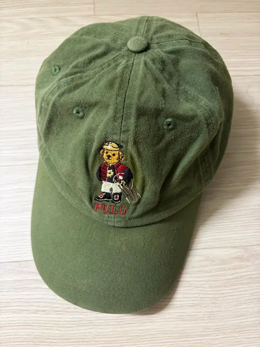 ポロ ベア クマ ドールLYNN ベースボールキャップ カーキ グリーン