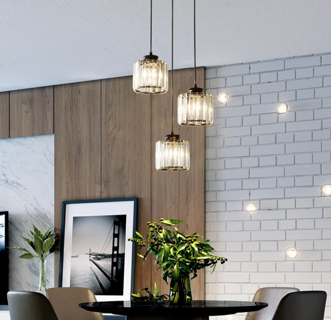 ペンダントライト 3灯 おしゃれ ガラス 天井照明 吊り下げライト