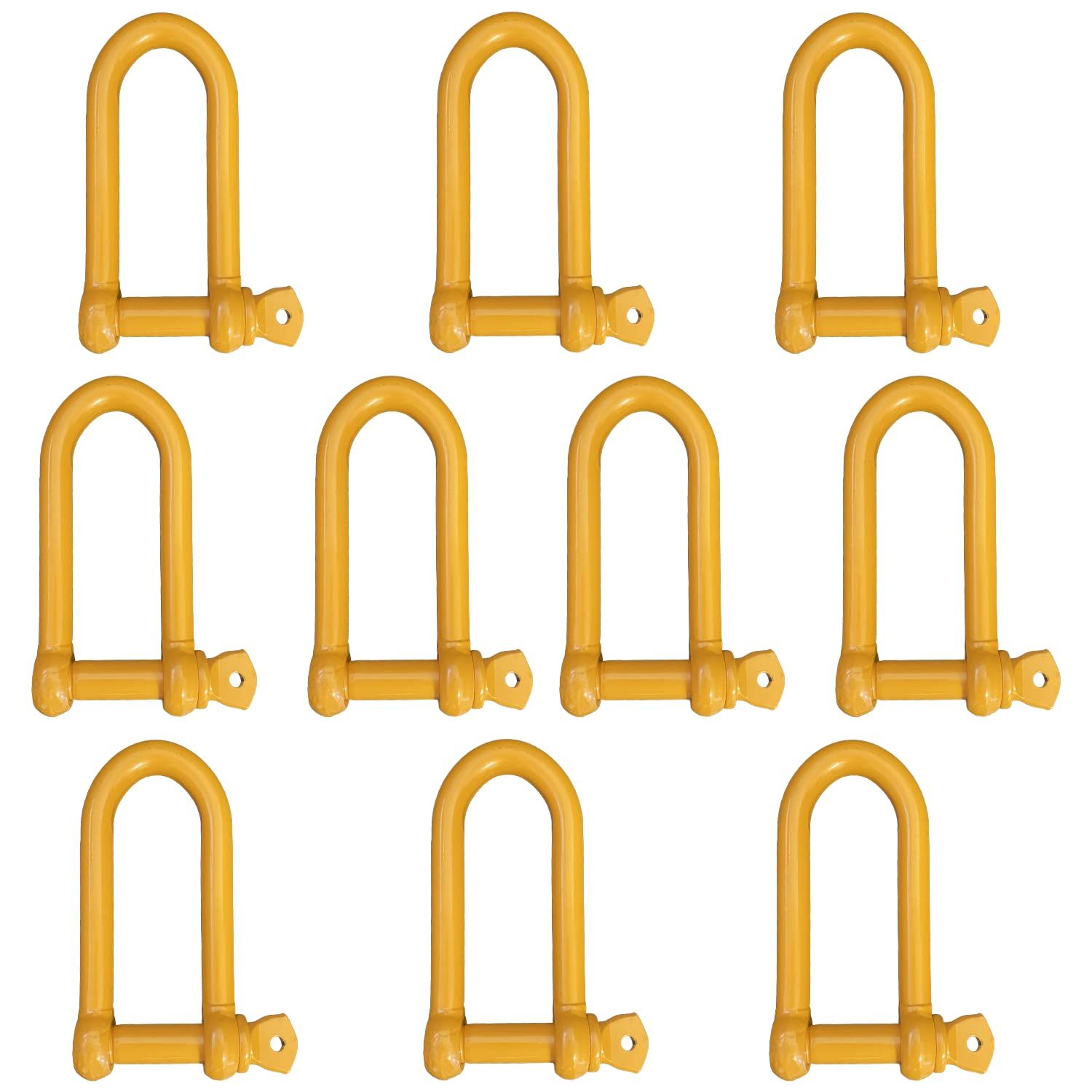 HELIX 鍛造シャックル 弓型 ロングシャックル 2 0トン 捻じ込みタイプ セット