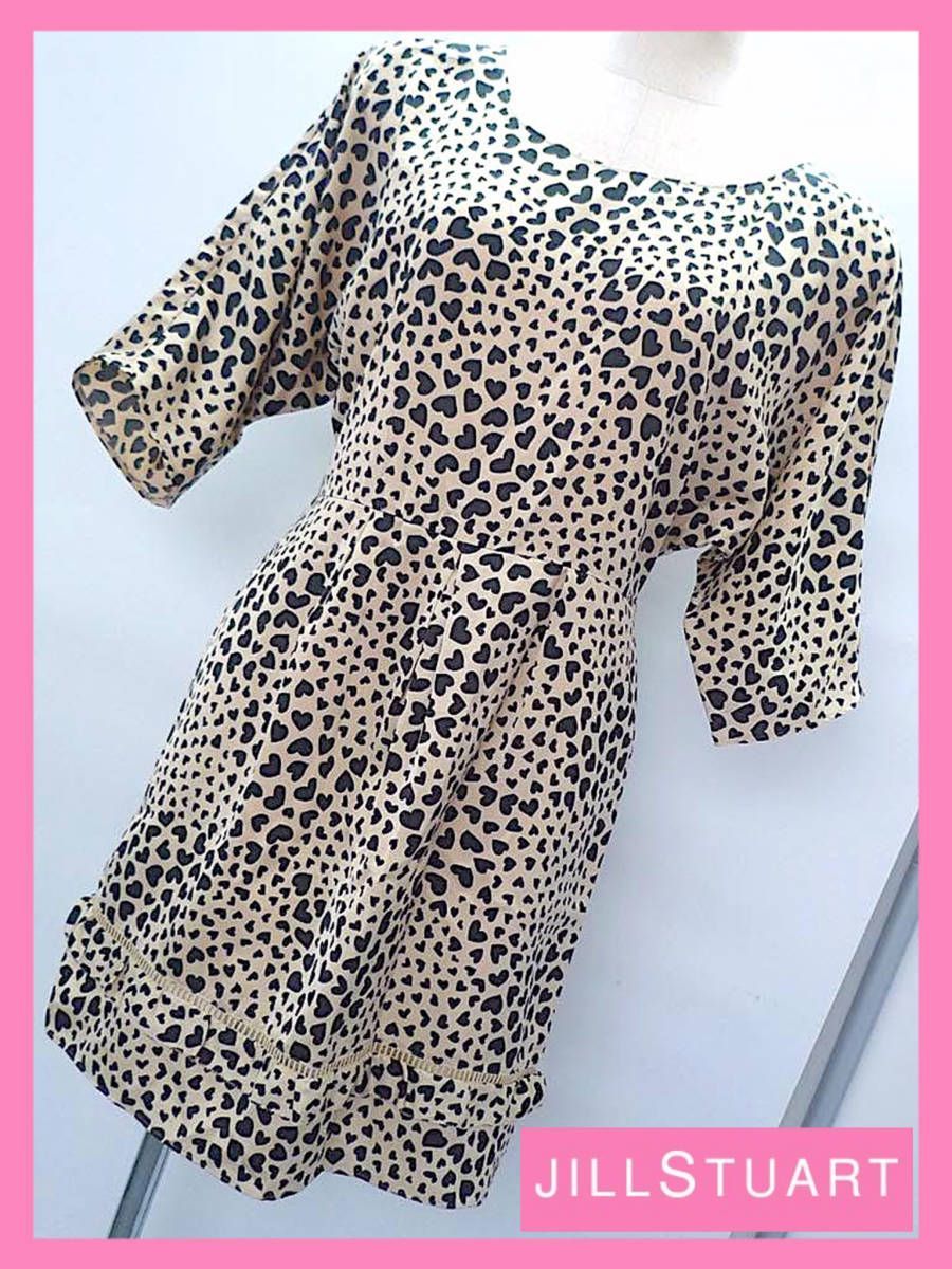 タイムセール　美品˚✧₊⁎⁺˳✧༚ SOÉJU ドット／レオパード柄 ワンピース タイムセール 美品˚✧₊⁎⁺˳✧༚ SOÉJU ドット／レオパード柄