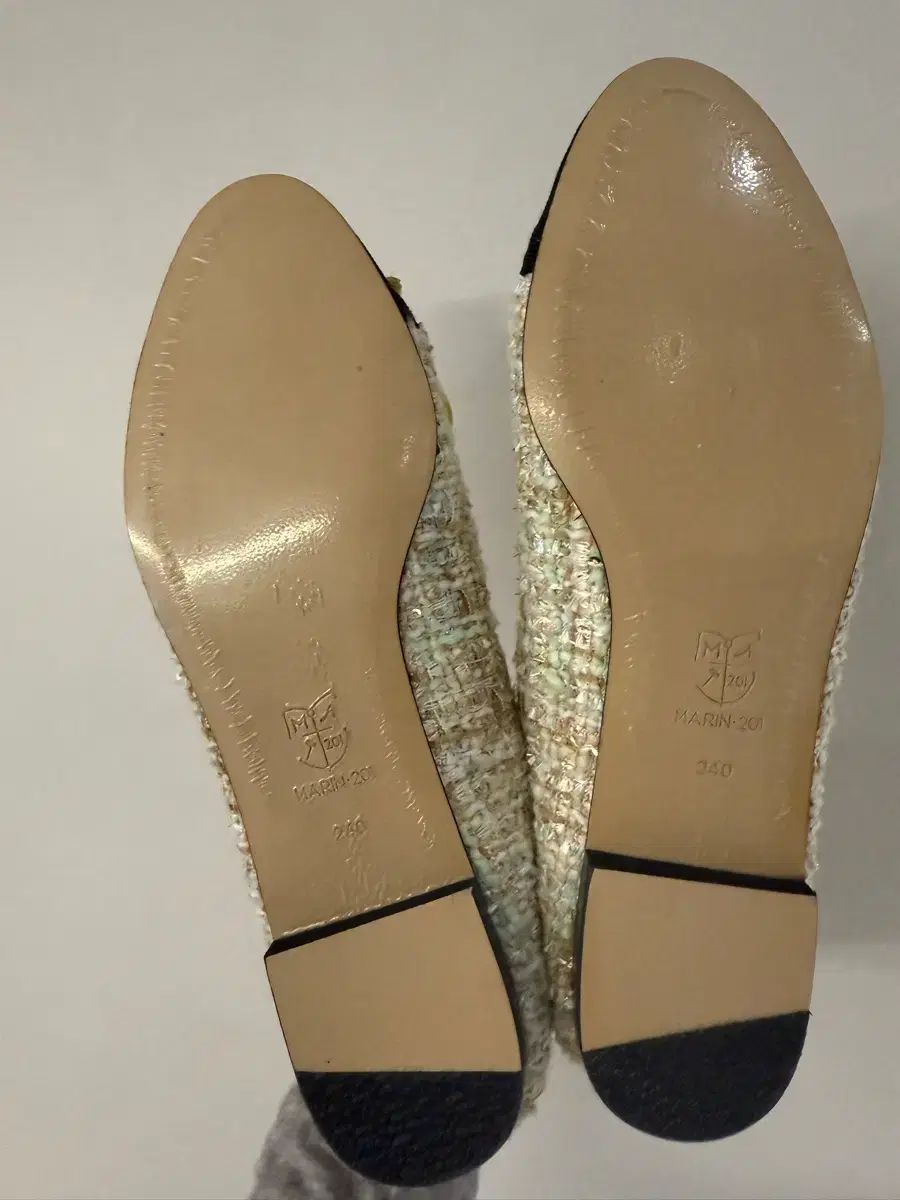 マリンハンドメイド靴 ツイードフラット