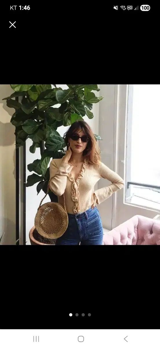 Rouje WHO フリル カーディガン FR 40