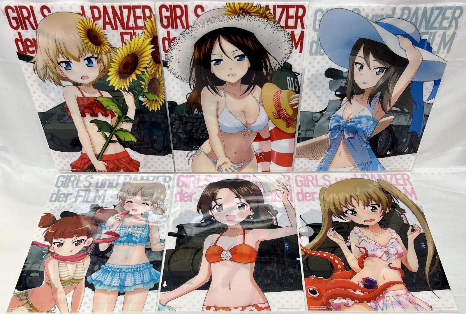 ガールズ&パンツァー　一番くじ　クリアファイル　全種56枚 一番くじ ガールズ＆パンツァー 劇場版 ～戦車道大作戦！ PART1～｜一