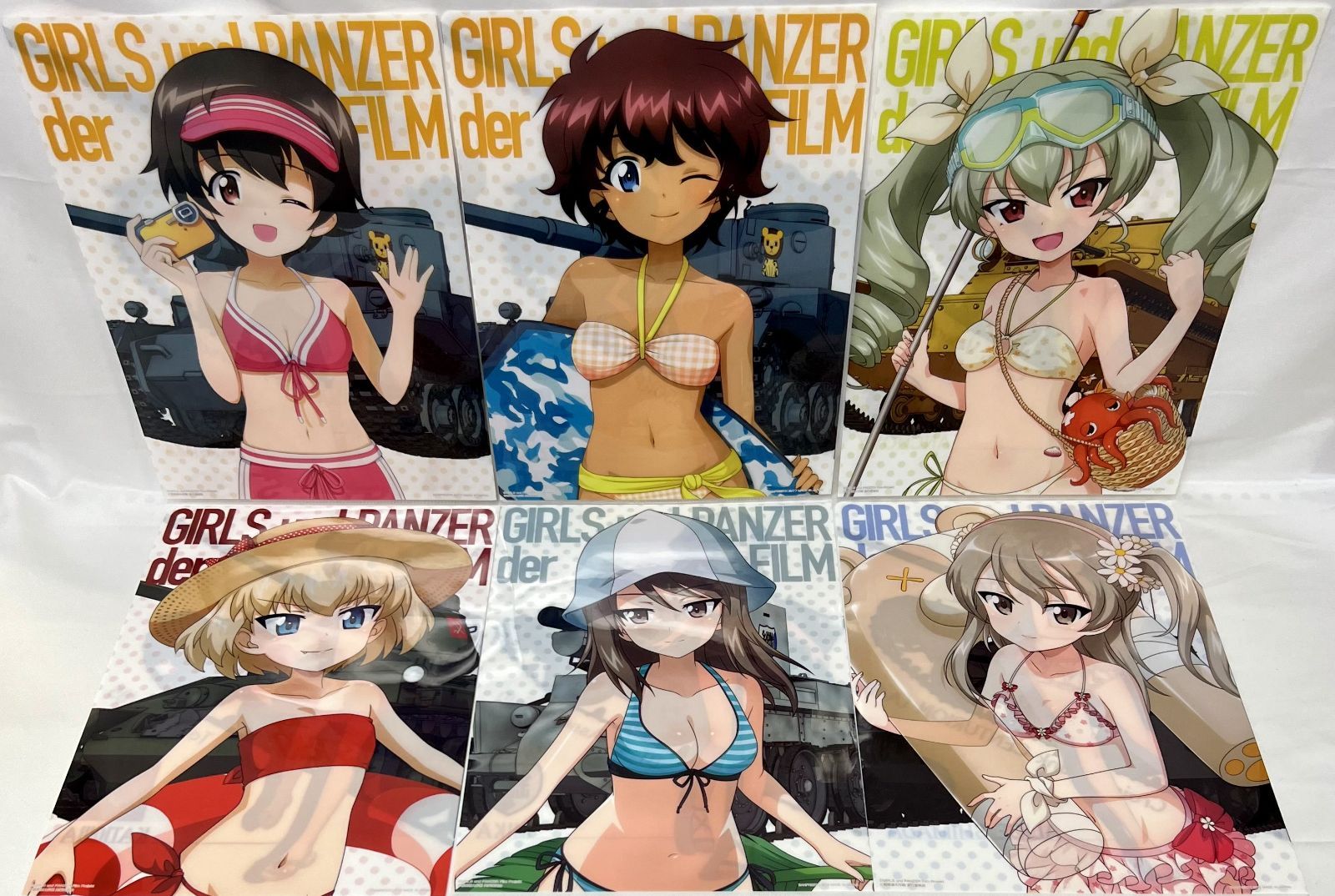 ガールズ&パンツァー　一番くじ　クリアファイル　全種56枚 一番くじ ガールズ＆パンツァー 劇場版 ～戦車道大作戦！ PART1～｜一