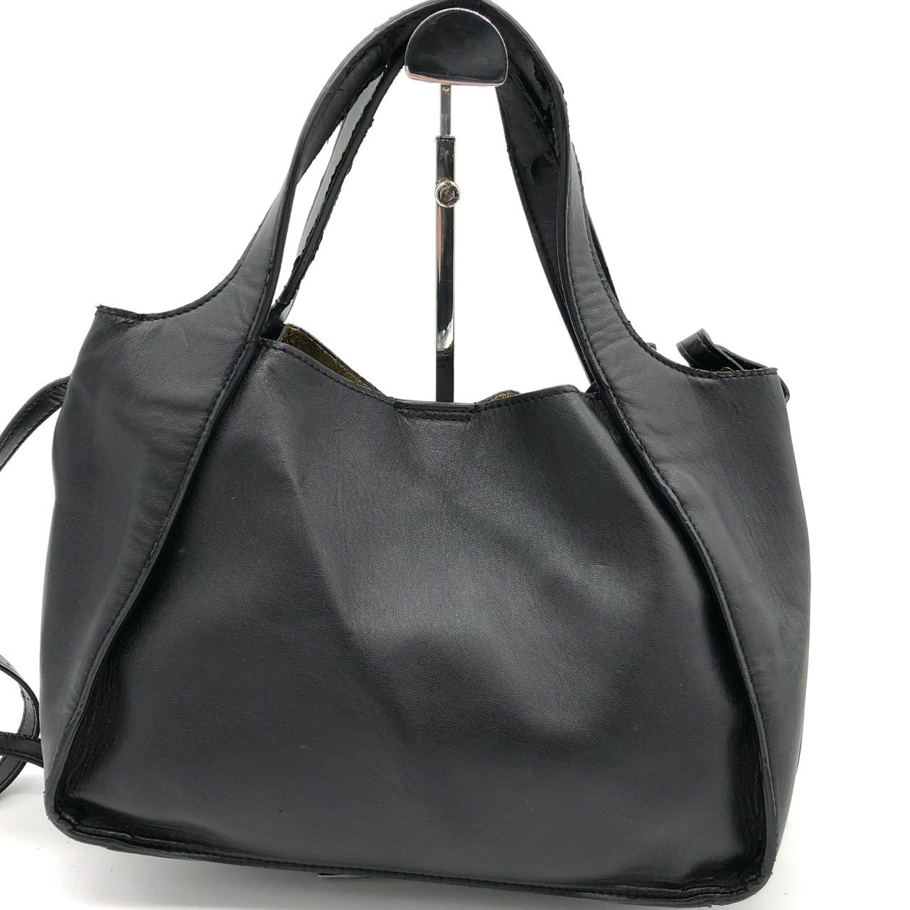 ステラマッカートニー トートバッグ 黒 フェイクレザー ロゴ