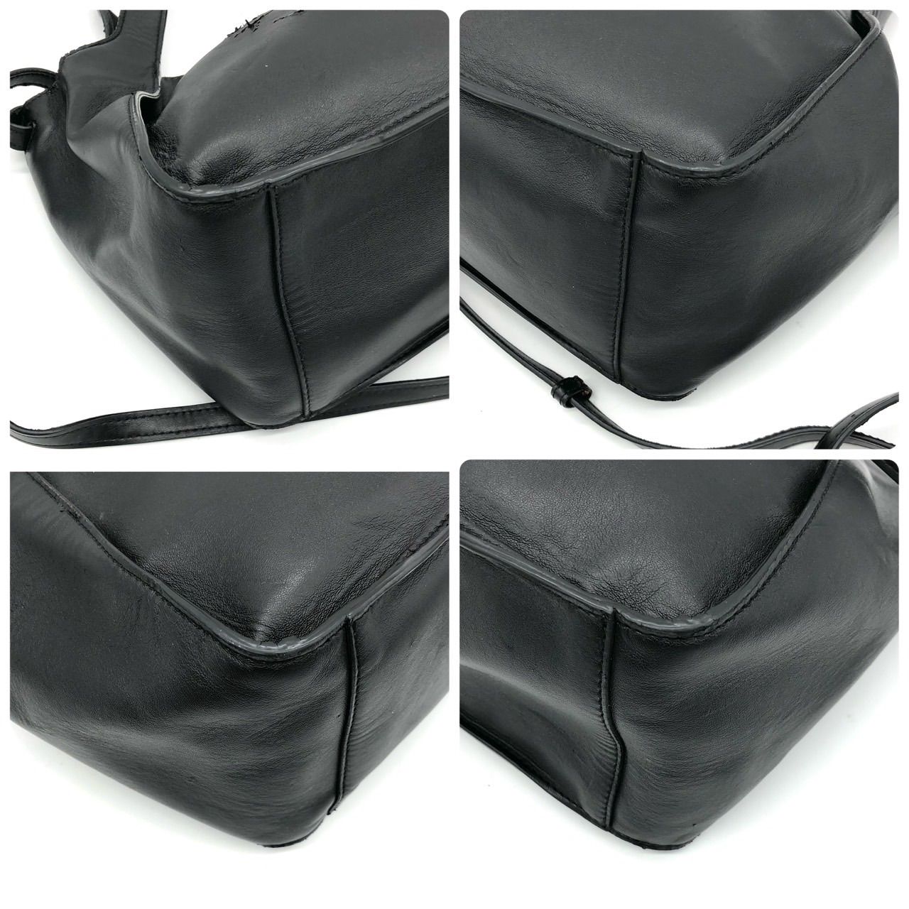 ステラマッカートニー トートバッグ 黒 フェイクレザー ロゴ