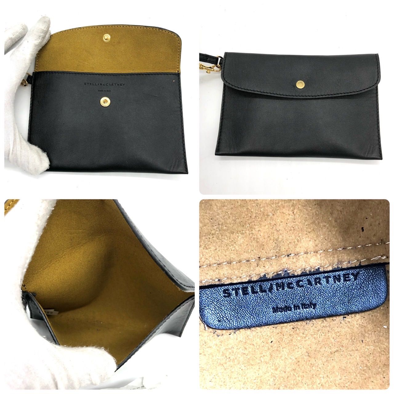 ステラマッカートニー トートバッグ 黒 フェイクレザー ロゴ