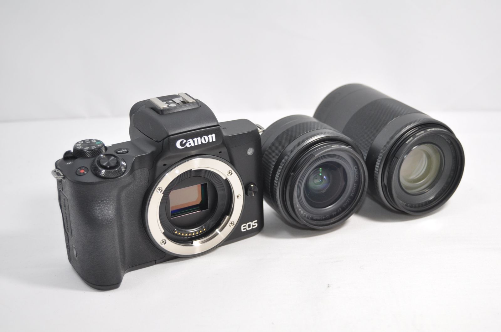 Canon キャノン EOS Kiss M 2 ダブルズームキット ブラック WZK