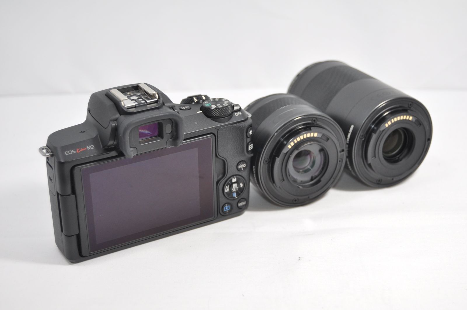  Canon キャノン EOS Kiss M 2 ダブルズームキット ブラック WZK ミラーレス一眼 デジタルカメラ