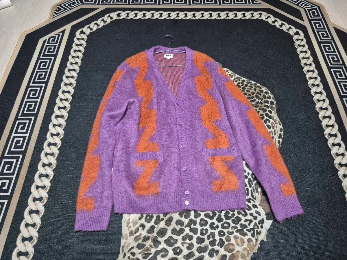 オベイ デッキ モヘア カーディガン XL