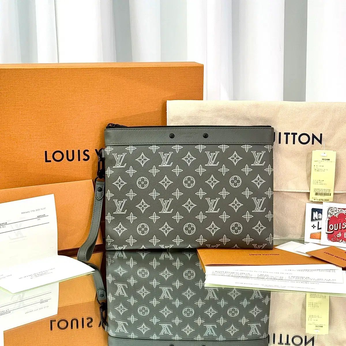 級 25SS ルイヴィトン ポシェット トゥ ゴー シャドウ クラッチバッグ