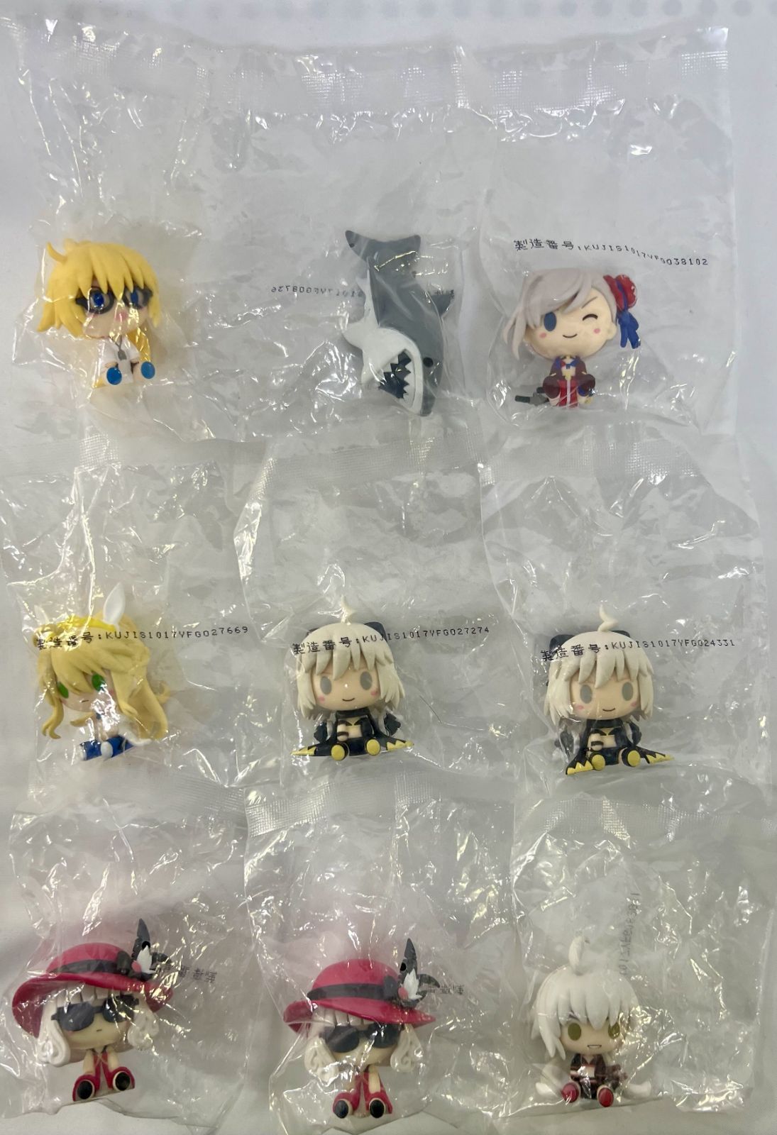 Fate Grand Order 一番くじ ちょこのっこフィギュア　全種セット 袋未開封 一番くじ Fate/Grand Order ちょこのっこフィギュア 6種8個