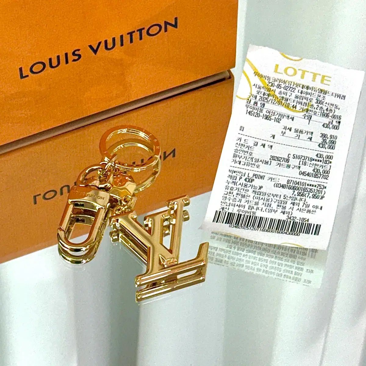 25 FW ルイヴィトン パセッテ GOLD キーホルダー バッグチャーム キーリング
