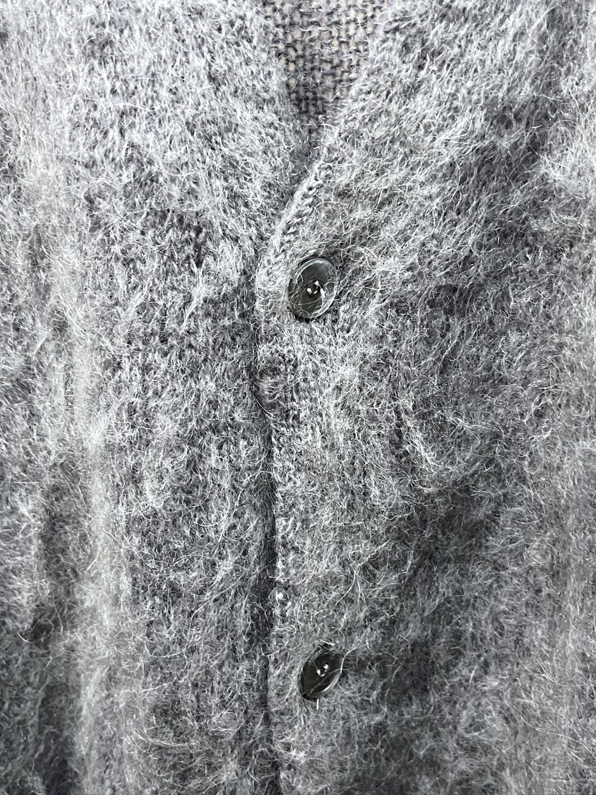 美品 meltum モヘア カーディガン グレー F メンズ メルタム MOHAIR 