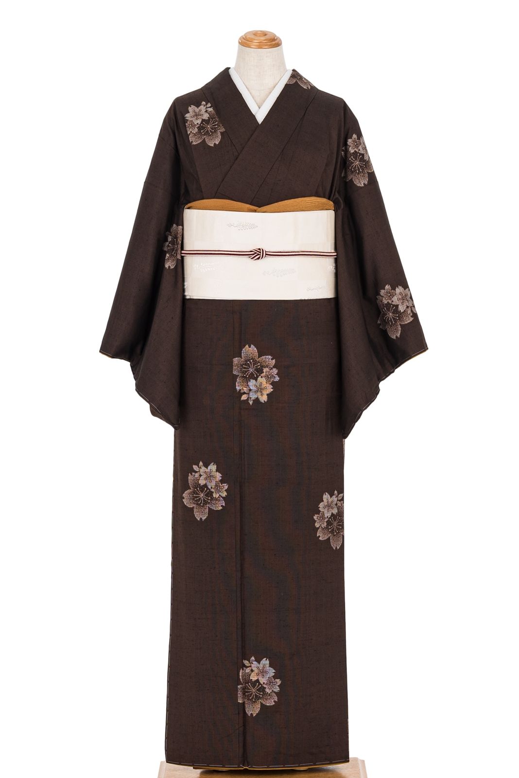 本場奄美大島紬 愛加那絣 桜 ショートサイズ