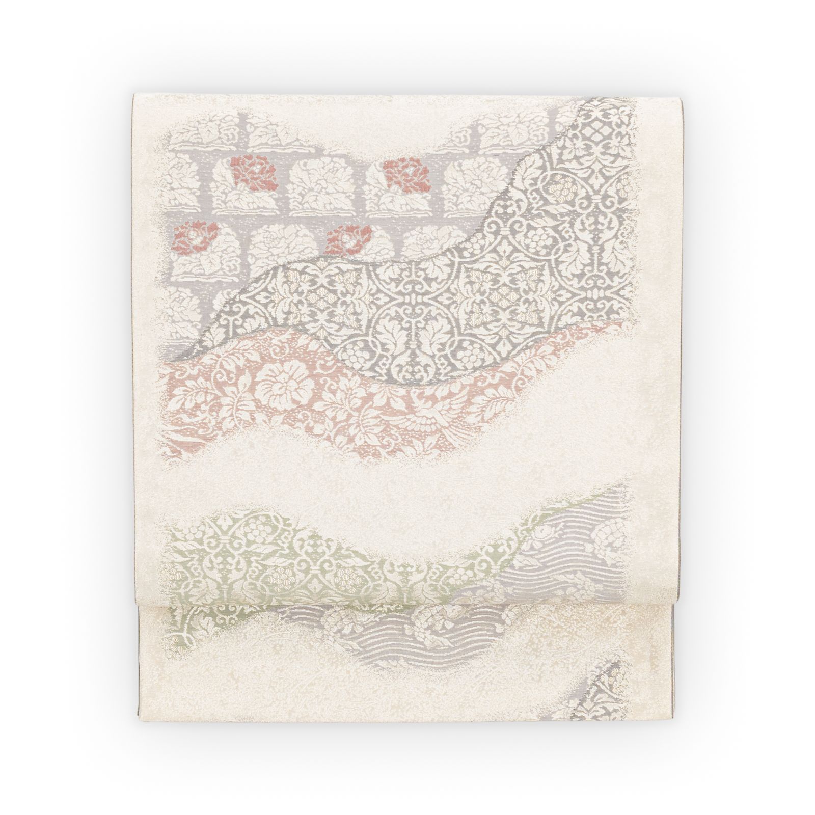 シルバー 道長取 袋帯 袋帯○道長取りに名物裂文様 - メルカリ