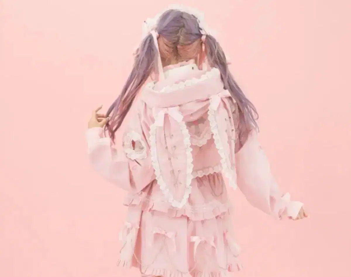 AC DC RAG KISS KILL ピンク レース ロリータ スタイル セットアップ