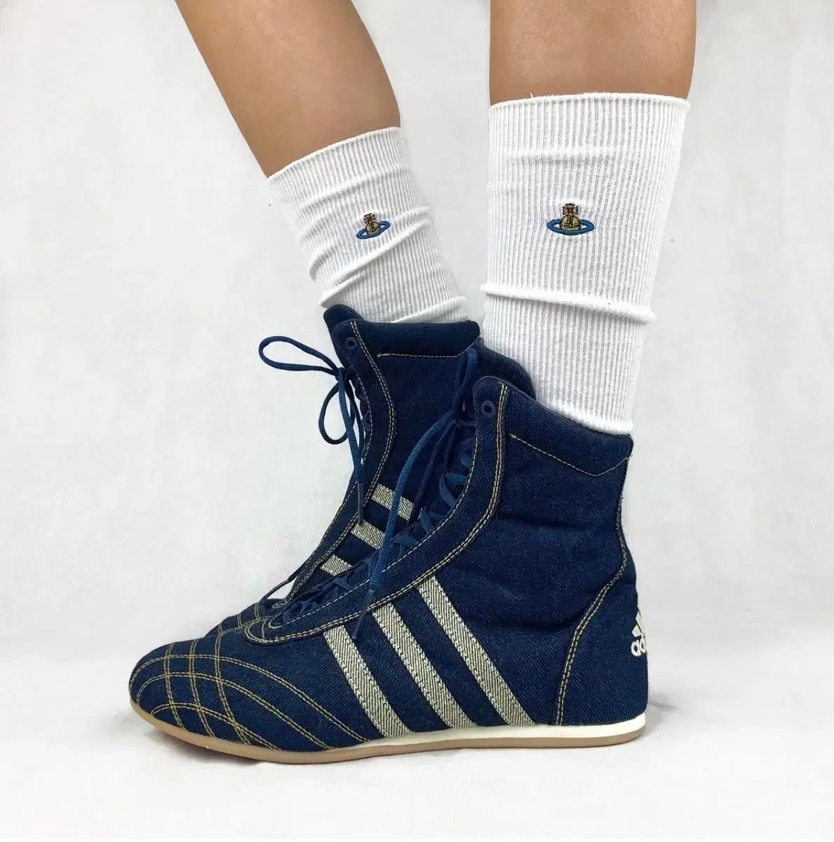 アディダス デニム ボクシングシューズ 235