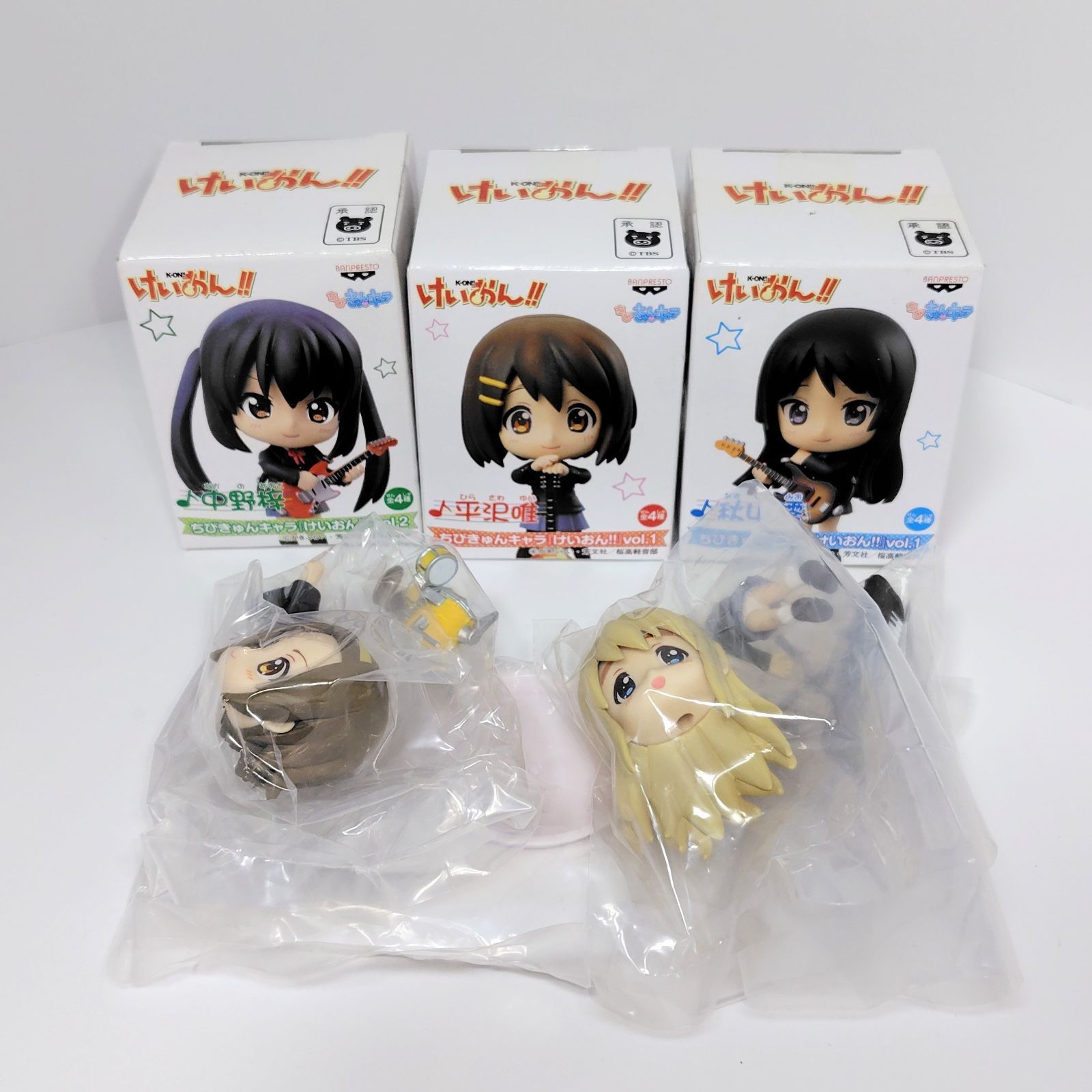 BANPRESTO(バンプレスト) ちびきゅんキャラ けいおん!! vol.1 平沢唯 秋山澪 田井中律 琴吹紬 全種 プラス 中野梓 ...