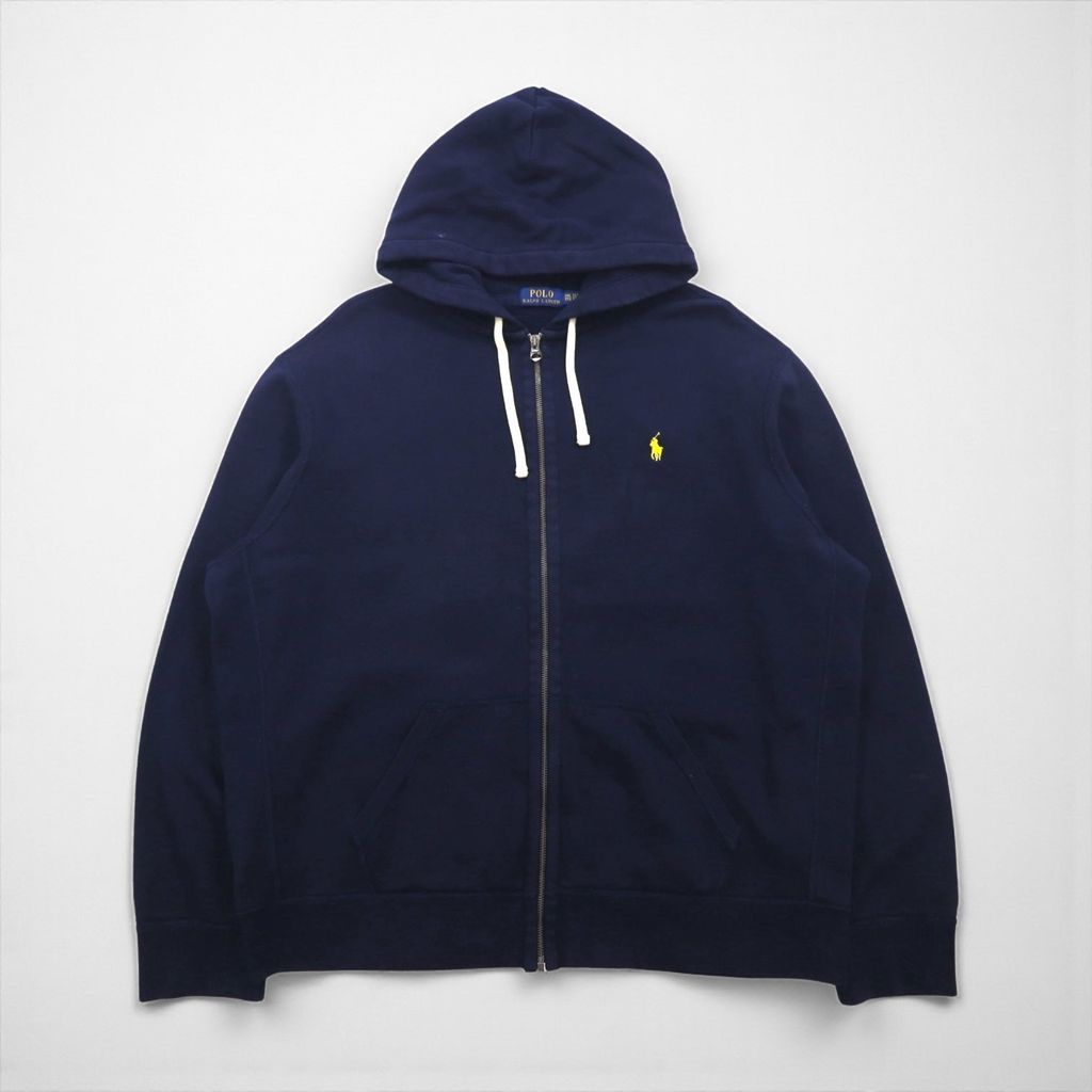 Polo Ralph Lauren リバースウィーブ ジップパーカー 2XL ネイビー