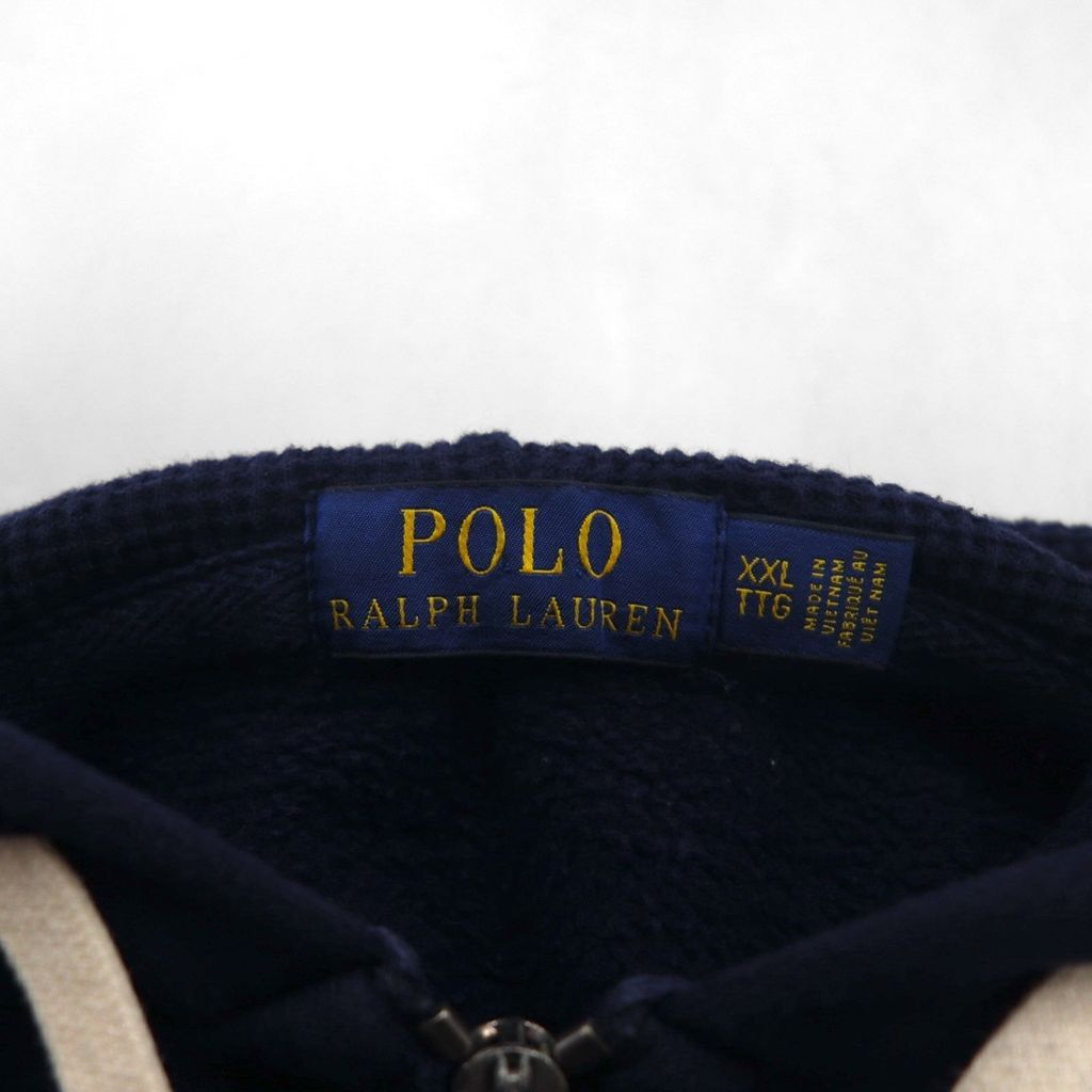 Polo Ralph Lauren リバースウィーブ ジップパーカー 2XL ネイビー