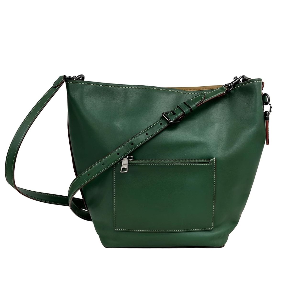 美品 COACH ショルダーバッグ スタントン シグネチャー グリーン COACH(コーチ) ショルダーバッグ美品 ダッフル ショルダー バッグ