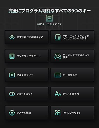 Vaydeer プログラマブルキーボード 9キー ショートカットキーボード ゲーミング 片手 有線 メカニカル キーボードマクロ 互換性 Windows-Mac対応 オフィスワーカー プログラマー デザイナー ゲーマーへのプレゼントpo bd 2389 b 3
