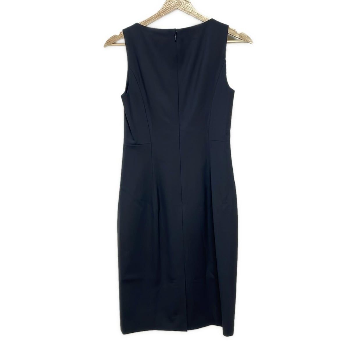 theory セオリー ワンピース サイズ00 XS レディース - 黒 ノースリーブ ひざ丈