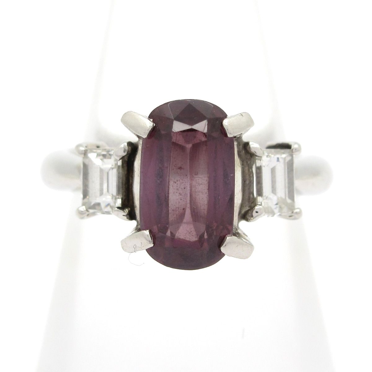 Unbranded ノーブランド リング Pt 900 ダイヤモンド パープル 総重量 8 0 g D 44刻印