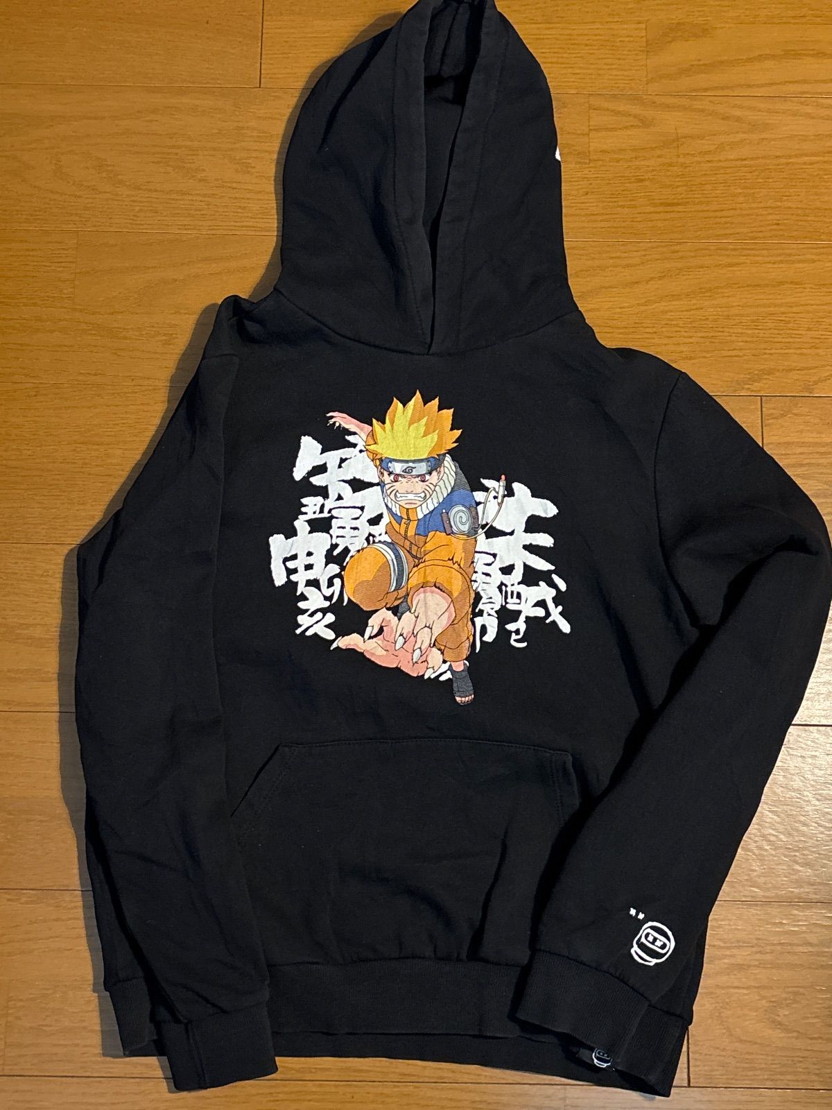 超 NARUTO ナルト バック自来也 アニメ スウェット パーカー 柄 忍者 漫画 ブラック ジャンプ