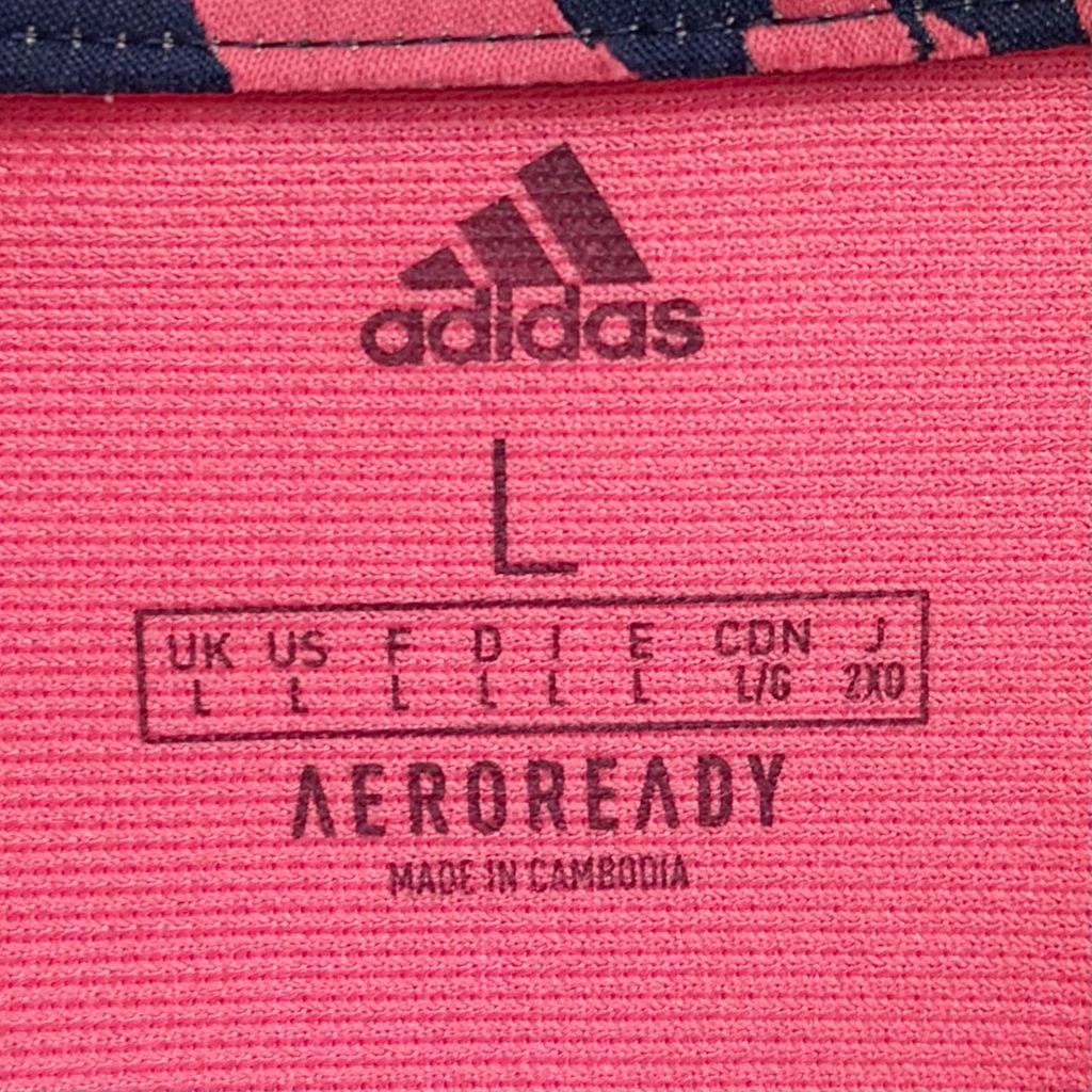 adidas Real Madrid ピンクシャツ 0サイズ adidas Real Madrid ピンク