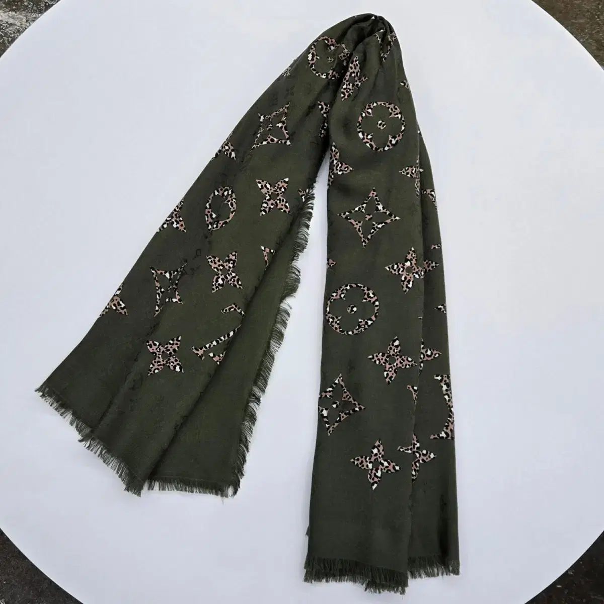 20 SS ルイヴィトン ジャイアントジャングル モノグラム ジャイアント ショール マフラー スカーフ