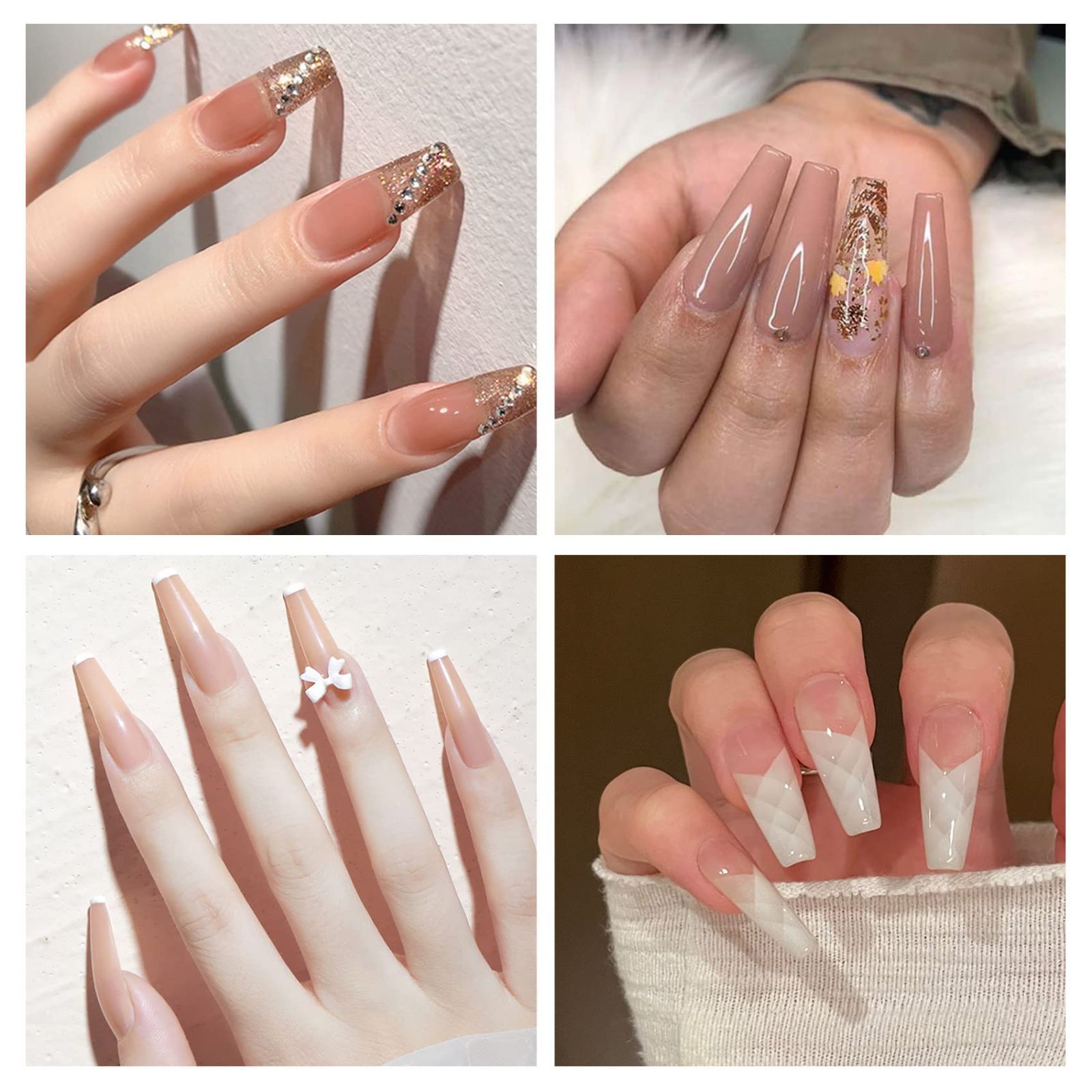 新着商品】無痕 クリア つけ爪 マニキュア ロング ロング DIY ハーフ