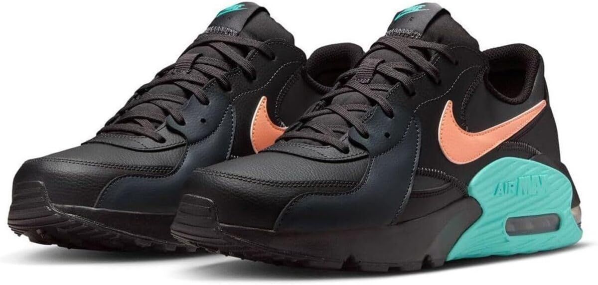 ナイキ エア マックス エクシー レザー AIR MAX EXCEE LEATHER ブラック|ピンク|ライトブルー DB 2839-003 25.5 cm