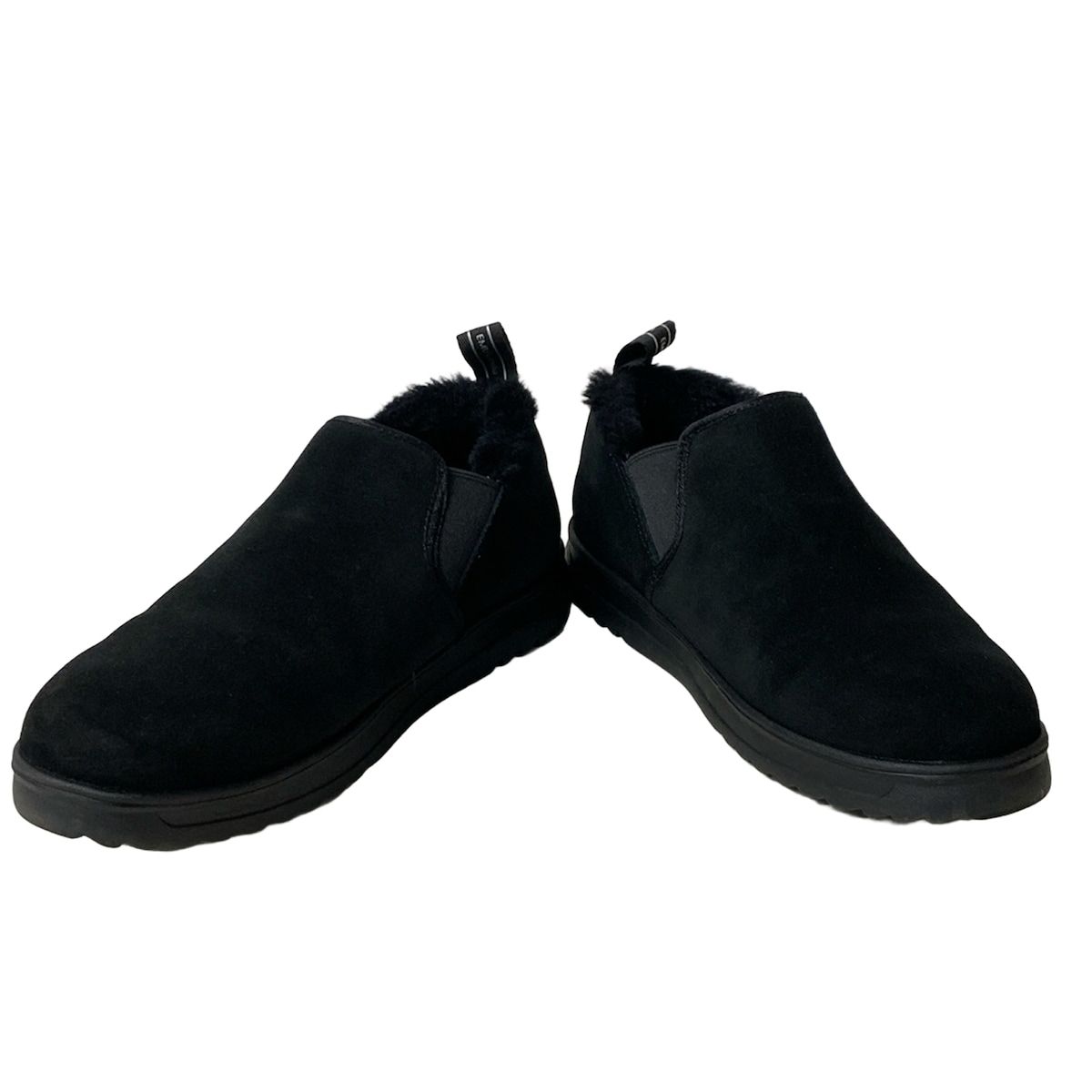 EMU エミュ スリッポン JAPAN 25 レディース - 黒 ムートン