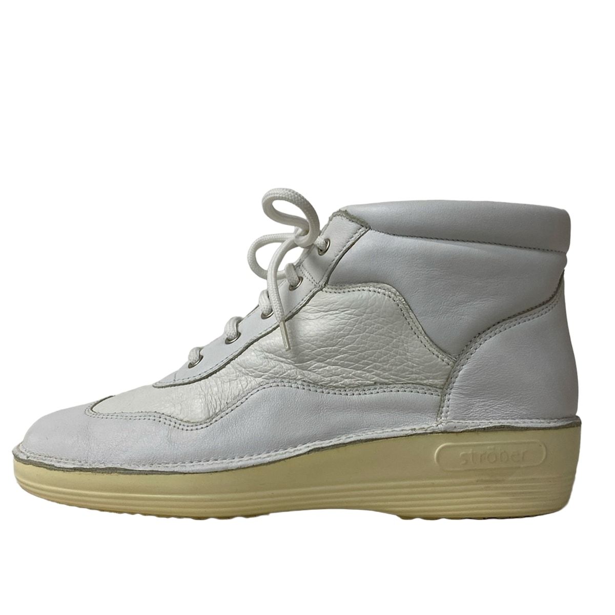 Strober ストロバー ショートブーツ 4 レディース - 白 レザー