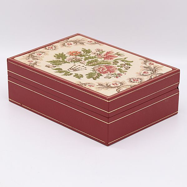 良品 ロレックス 空箱 レッド/アイボリーカラー 腕時計用 メンズ