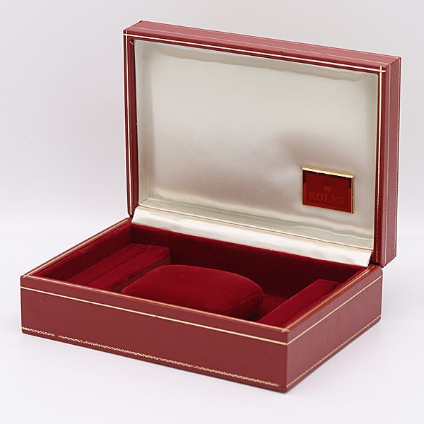 良品 ロレックス 空箱 レッド/アイボリーカラー 腕時計用 メンズ