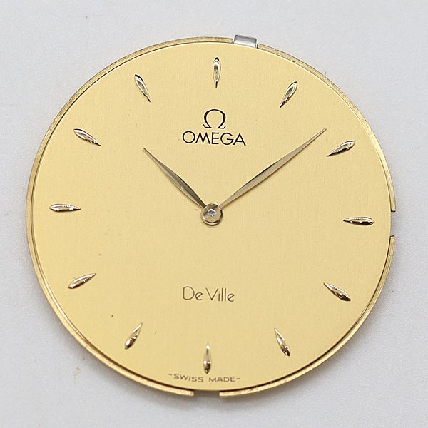 オメガ QZ デビル ゴールド文字 文字盤のみ メンズ腕時計 2000000 NSK