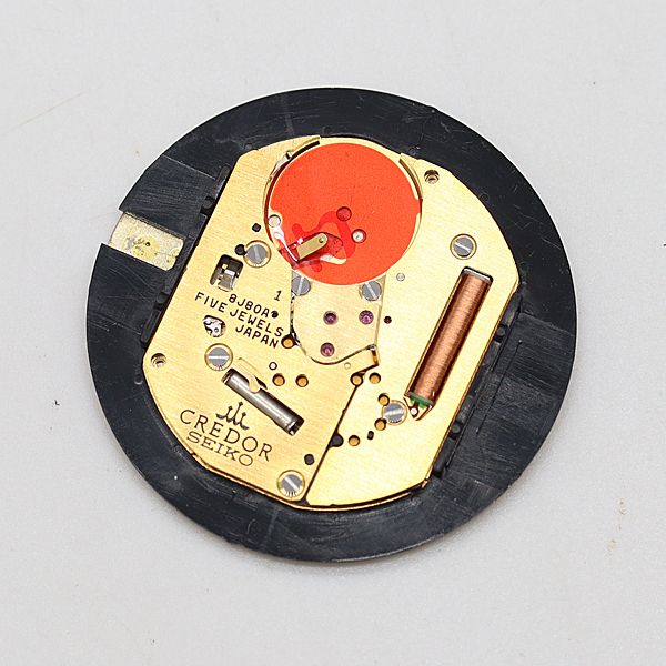 セイコー QZ クレドール ゴールド文字盤 文字盤のみ メンズ腕時計