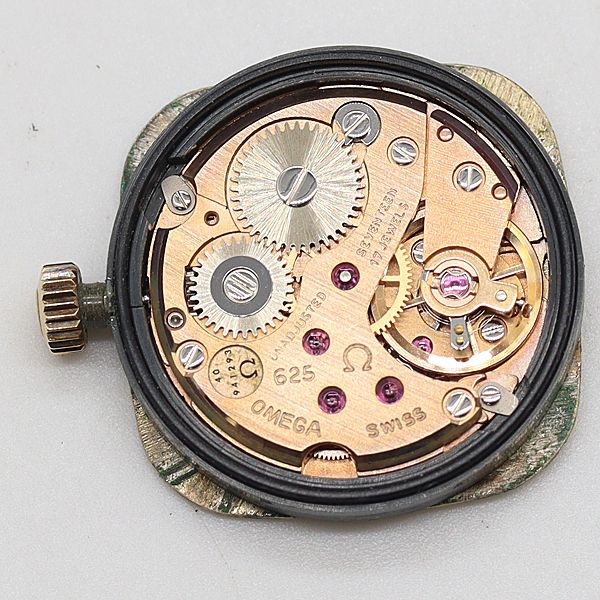 オメガ 手巻き デビル ゴールド文字盤 文字盤のみ レディース腕時計