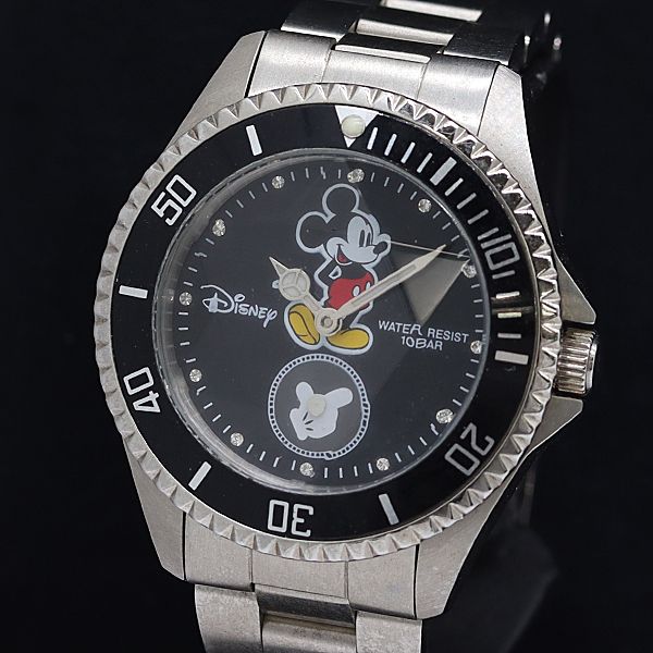 ミッキーマウス クォーツ腕時計 箱付 ディズニー ミッキーマウス ダイバーズウォッチ TH-7369 QZ